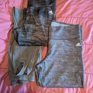 Adidas Women's Gray Leggings Set